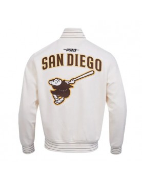Eggshell San Diego Padres Game Day Logo Jacket