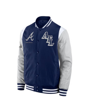 Elements Elite Atlanta Braves Navy Jacket