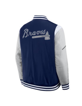 Elements Elite Atlanta Braves Navy Jacket