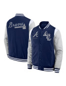 Elements Elite Atlanta Braves Navy Jacket
