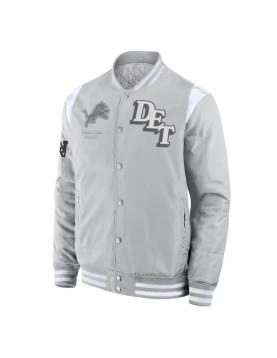 Elements Elite Detroit Lions Gray Jacket
