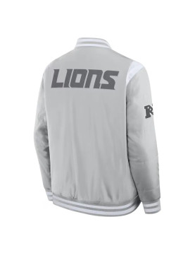Elements Elite Detroit Lions Gray Jacket