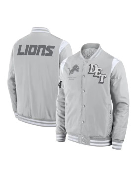Elements Elite Detroit Lions Gray Jacket
