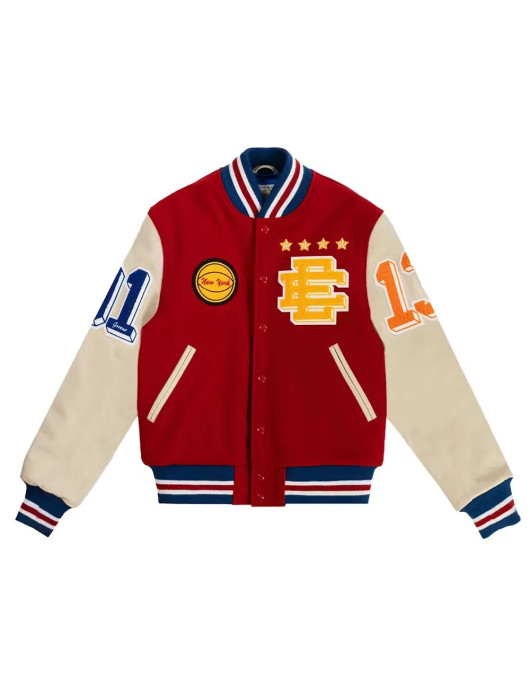 Eric Emanuel Letterman Wool/Leather Jacket