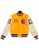Eric Emanuel Letterman Wool/Leather Jacket