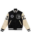 Eric Emanuel Letterman Wool/Leather Jacket