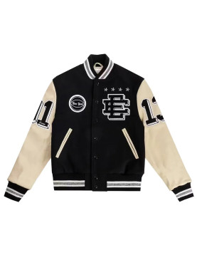 Eric Emanuel Letterman Wool/Leather Jacket