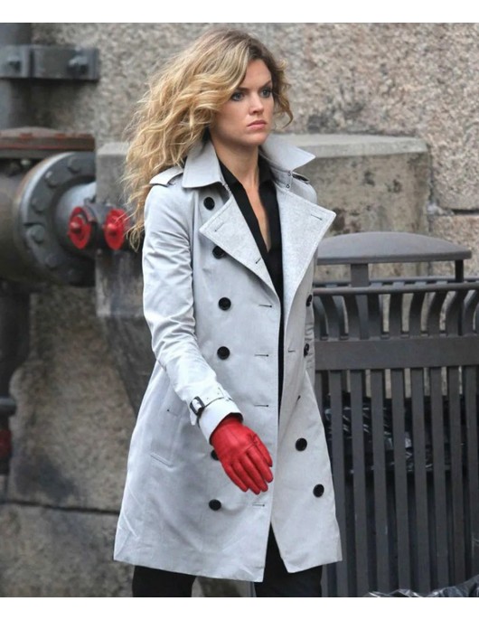 Erin Richards Gotham Season 2 Barbara Kean Cotton Coat