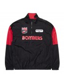 Essendon Bombers Black Throwback Pullover Windbreaker Jacket