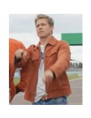 F1 The Movie Sonny Hayes Brown Suede Jacket F1 The Movie Sonny Hayes Brown Suede Jacket