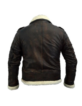 Fallout 4 Bomber Shearling Leather Jacket