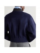 FBI Season 7 Dani Rhodes Blue Wool Bomber Jacket