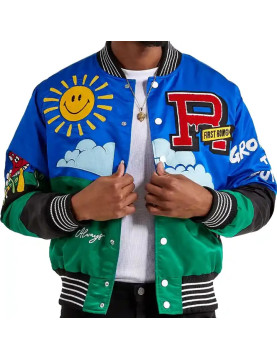 First Row Think Green Always Varsity Jacket