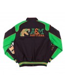 Florida A&M Racing Full-Snap Black Cotton Jacket
