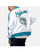 Florida Marlins Logo Game Day White Jacket