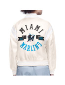 Florida Marlins Printed Logo Varsity Satin Jacket