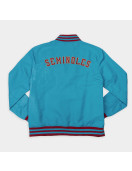 Florida State Seminole Turquoise Bomber Jacket