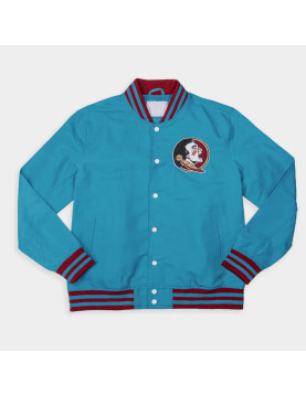 Florida State Seminole Turquoise Bomber Jacket