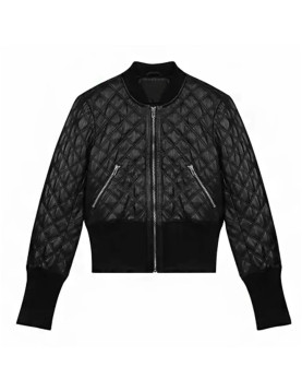 Fool Me Once Michelle Keegan Quilted Leather Jacket