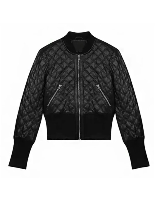 Fool Me Once Michelle Keegan Quilted Leather Jacket
