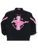 Ford Mustang Racing Black And Pink Jacket