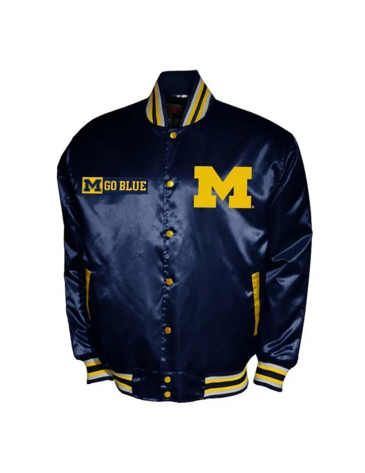 Franchise Club Michigan Wolverines Satin Jacket