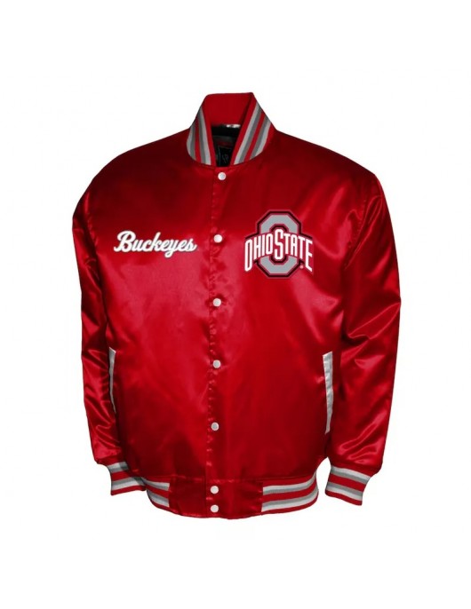 Franchise Club Ohio State Buckeyes Satin Jacket