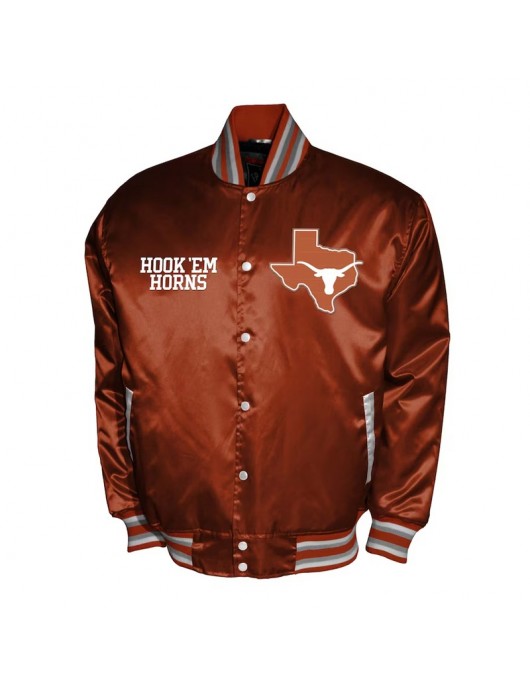 Franchise Club Texas Longhorns Varsity Satin Jacket