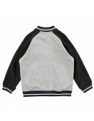 Fremantle Dockers Gray and Black Varsity Full-Zip Fleece Jacket