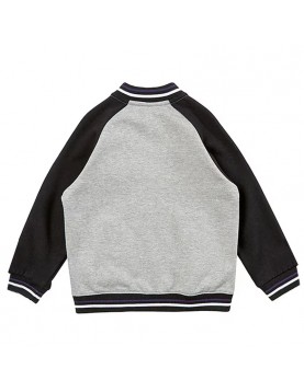 Fremantle Dockers Gray and Black Varsity Full-Zip Fleece Jacket