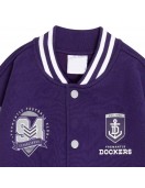 Fremantle Dockers Varsity Fleece Purple and Gray Jacket