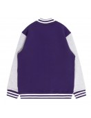 Fremantle Dockers Varsity Fleece Purple and Gray Jacket