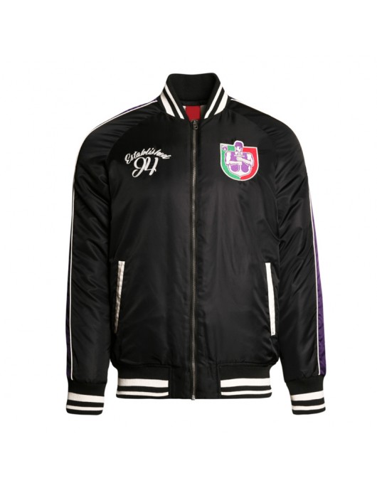 Fremantle Dockers Vintage Black Bomber Full-Zip Jacket Fremantle Dockers Vintage Black Bomber Full-Zip Jacket