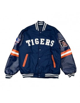 G-III Detroit Tigers Navy Varsity Jacket