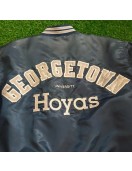 Georgetown Hoyas University 90s Navy Satin Jacket