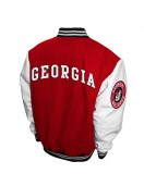 Georgia Bulldogs Graduate Red and White Varsity Jacket
