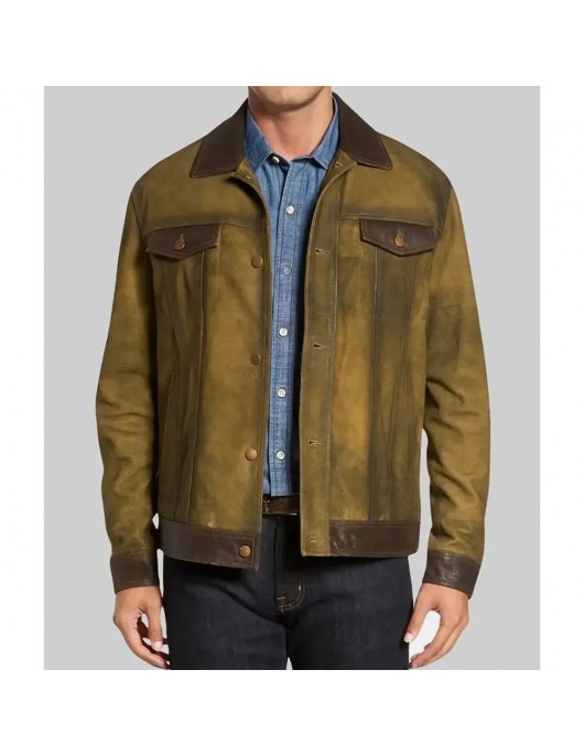 Glen Powell Hit Man Leather Jacket