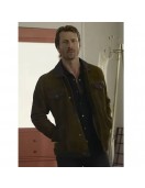 Glen Powell Hit Man Leather Jacket