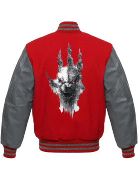 Godzilla x Kong Red Varsity Jacket