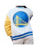Golden State Warriors Color Block Bomber Full-Snap Jacket
