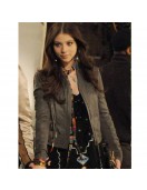 Gossip Girl Michelle Trachtenberg Gray Leather Jacket