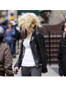 Gossip Girl Taylor Momsen Zipper Pockets Leather Jacket