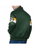 Green Bay Packers Triple Option Varsity Satin Jacket