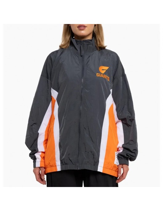 GWS Giants Charcoal Retro Track Jacket