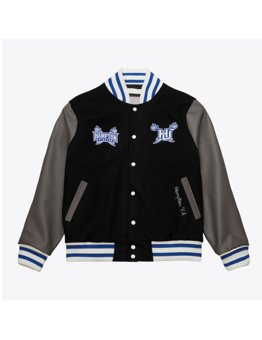 Hampton Pirates Homecoming Black Varsity Jacket
