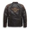 HARLEY DAVIDSON TRIPLE VENT SYSTEM BROWN LEATHER JACKET