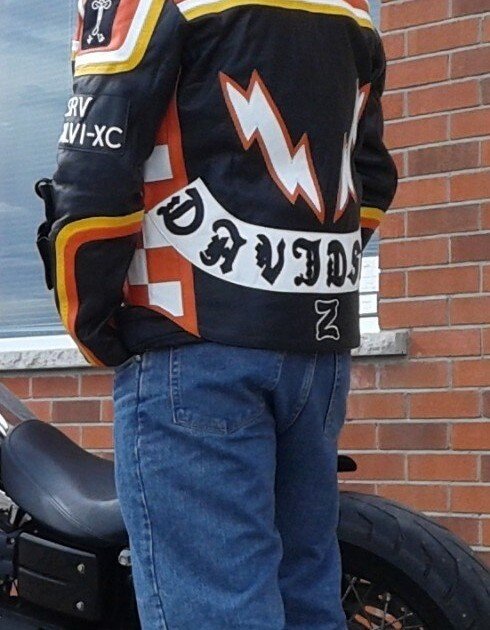HARLEY DAVIDSON VINTAGE BIKER MOTORCYCLE LEATHER JACKET