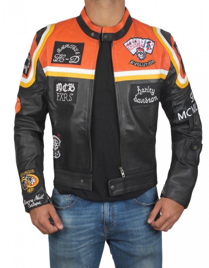 HARLEY DAVIDSON VINTAGE BIKER MOTORCYCLE LEATHER JACKET