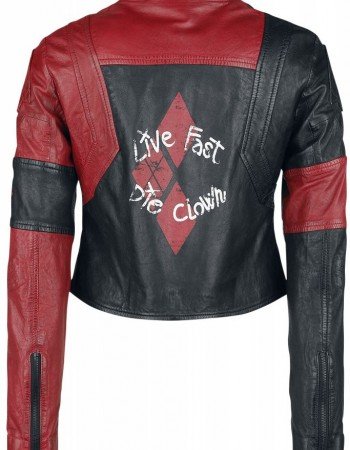 Margot Robbie Suicide Squad 2 Harley Quinn 2021 Cosplay Costume Short Leather Jacket
