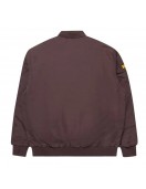 Hawthorn Hawks Brown Bomber Full Snap Jacket